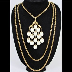 Vintage Crown TRIFARI Chandelier Necklace